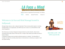 Tablet Screenshot of lafaceandmind.com